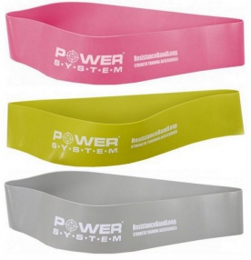 Power System Posilovací guma FLEX LOOP Light - růžová 60 x 5 x 0,8 cm