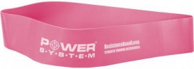Power System Posilovací guma FLEX LOOP Light - růžová 60 x 5 x 0,8 cm