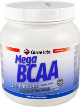 Carne Labs Mega BCAA 2:1:1 Instant Fermented 400 g - citron PROŠLÉ DMT