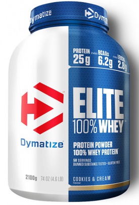 Dymatize Elite 100% Whey Protein 2100 g - cookies & cream
