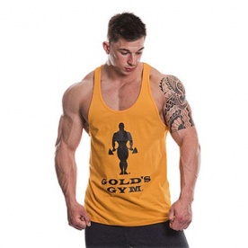 Gold's Gym pánské tílko slogan gold - L