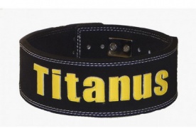 Titánus fitness opasek s pákovou přezkou 10/8 černý - XL