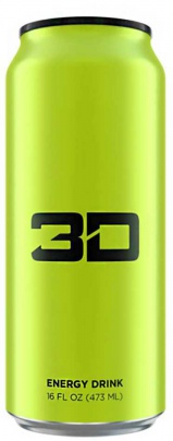 3D Energy drinks 473ml - RED