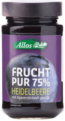 Allos 75% džem 250 g - borůvka