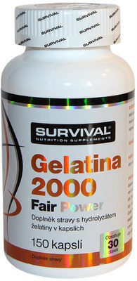 Survival Gelatina 2000 Fair Power 150 kapslí PROŠLÉ DMT