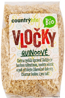 Country Life BIO Vločky quinoové 250g VÝPRODEJ 22.5.2025