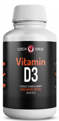 Czech Virus Vitamin D3 180 kapslí