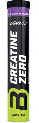 BioTechUSA Creatine Zero 18 šumivých tablet - modrý hrozen