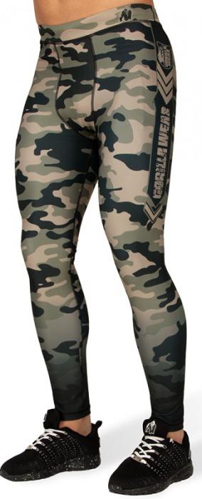 Gorilla Wear Pánské legíny Franklin Men´s Tights Army Green - L VÝPRODEJ