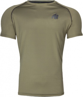 Gorilla Wear Pánské tričko Performance Army zelená - S