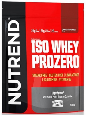 Nutrend Iso Whey Prozero 500g - jahodový cheesecake