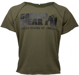 Gorilla Wear Pánské tričko s krátkým rukávem Classic Work Out Top Army Green