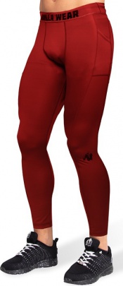 Gorilla Wear Pánské legíny Smart Tights Red - XL