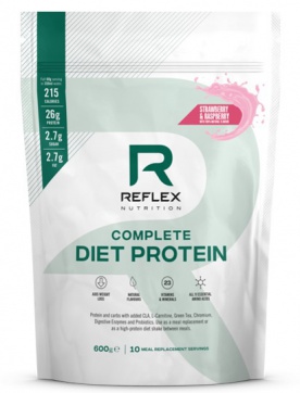 Reflex Complete Diet Protein 600g - jahoda a malina