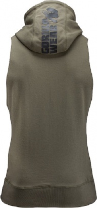 Gorilla Wear Pánská mikina Manti Sleeveless Hoodie khaki - XXL VÝPRODEJ