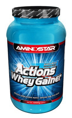 Aminostar Actions Whey Gainer 2250 - vanilka VÝPRODEJ (POŠK.OBAL)