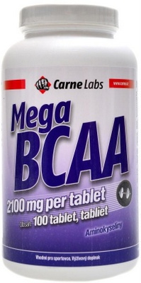 Carne Labs Mega BCAA 2100mg 100 tablet PROŠLÉ DMT 2.5.2021