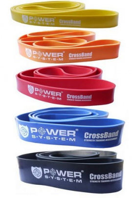 Power System Posilovací guma CROSS BAND Level 2 - oranžová