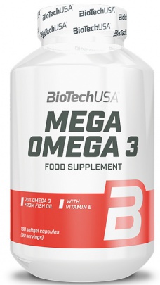 BioTechUSA Mega Omega 3 180 kapslí