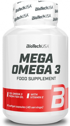 BioTechUSA Mega Omega 3 180 kapslí