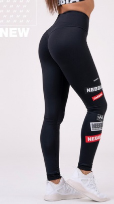 Nebbia High waist NEBBIA Labels legíny 504 black  - S