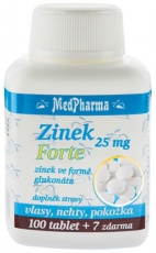 MedPharma Zinek forte 25 mg 107 tablet