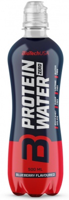BiotechUSA Protein Water Zero 500 ml - blueberry VÝPRODEJ 30.3.2024