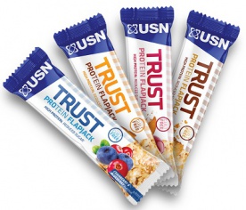 USN Trust Protein Flapjack 70 g - čokoláda/karamel