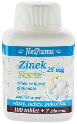 MedPharma Zinek forte 15 mg 107 tablet
