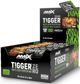Amix Tigger Zero bar 60 g - Kokos/čokoláda