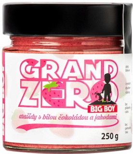 Big Boy Grand Zero s bílou čokoládou a jahodami 250 g