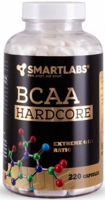 Smartlabs BCAA Hardcore 220 kapslí