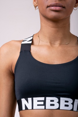 Nebbia Power Your Hero sportovní podprsenka 535 black - L