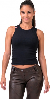 Nebbia Sports NEBBIA Labels crop top 516 black - M