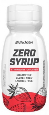 BiotechUSA Zero Syrup 320 ml - jahoda