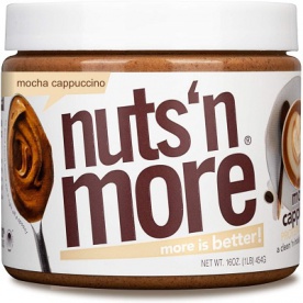 Nuts 'N More Arašídové máslo s proteinem 454 g - bílá čokoláda/preclík