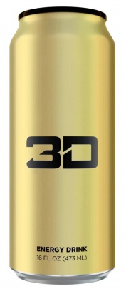 3D Energy drinks 473ml - GOLD
