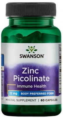 Swanson Zinc Picolinate 60 kapslí