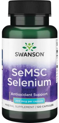 Swanson SeMSC Selenium 200 mcg 120 kapslí