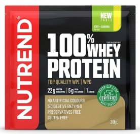 Nutrend 100% Whey Protein 30 g - banán/jahoda