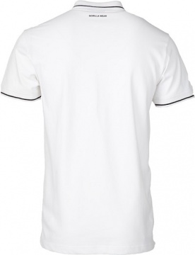 Gorilla Wear Pánské polo tričko Delano Polo White/Black - S