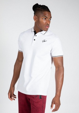 Gorilla Wear Pánské polo tričko Delano Polo White/Black - XXL