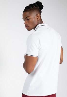 Gorilla Wear Pánské polo tričko Delano Polo White/Black - XXL