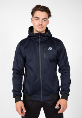 Gorilla Wear Pánská bunda Glendale Softshell Jacket Navy Blue - XXL