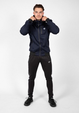 Gorilla Wear Pánská bunda Glendale Softshell Jacket Navy Blue - XXL