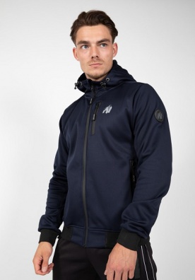 Gorilla Wear Pánská bunda Glendale Softshell Jacket Navy Blue - XXL