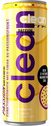 Clean Drink BCAA 330 ml - marakuja bez kofeinu