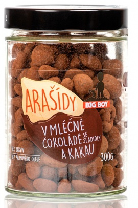 Big Boy Arašídy v mléčné čokoládě a kakau 130 g