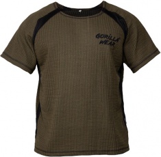 Gorilla Wear Augustine Old School Work Out Top Army Green