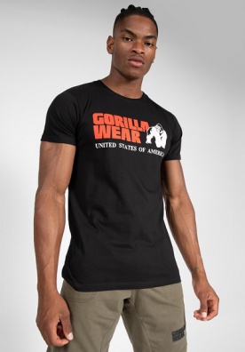 Gorilla Wear Pánské tričko s krátkým rukávem Classic T-shirt Black - 3XL